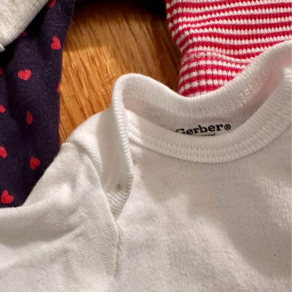 Baby Girls Preemie Outfits Sets Hearts Stripes Strawberries Bundle - Picture 4 of 9